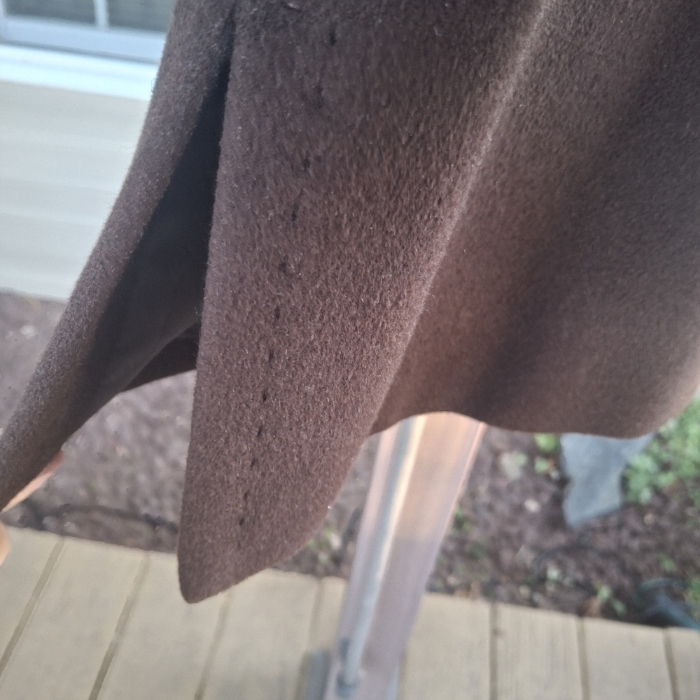 Elegant Chocolate Brown  Womans Coat 8P - Picture 7 of 15